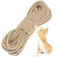 Sisalseil für Kratzbaum, 6mm/30 Meter Natur Katzen Kratzseil DIY Garten Dekoration