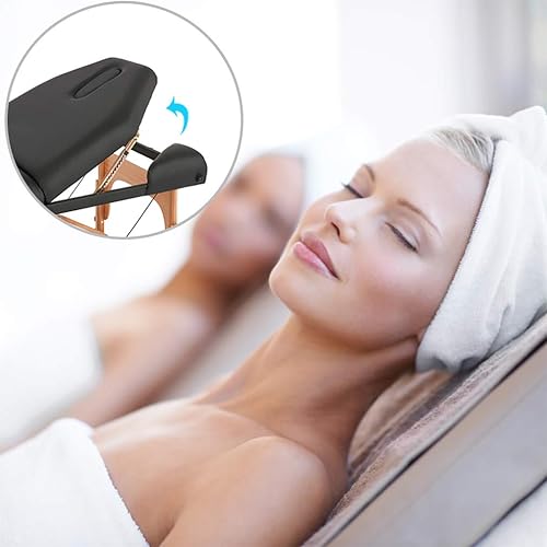 Miniatura 4 de Camilla de masaje portátil profesional para reiki 77pulgadas de largo y 30pulgadas de ancho acolchado de 4pulgadas