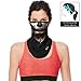 Obacle Bandana Face Mask with Ear Loops Neck Gaiter Face Mask Scarf Face Cover for Men Women (Women Red Lips Leaf Face)