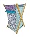 Bacati - Paisley Kids Storage (Laundary Hamper with Wooden Frame and Mesh Liner, Lilac/Purple/Aqua)