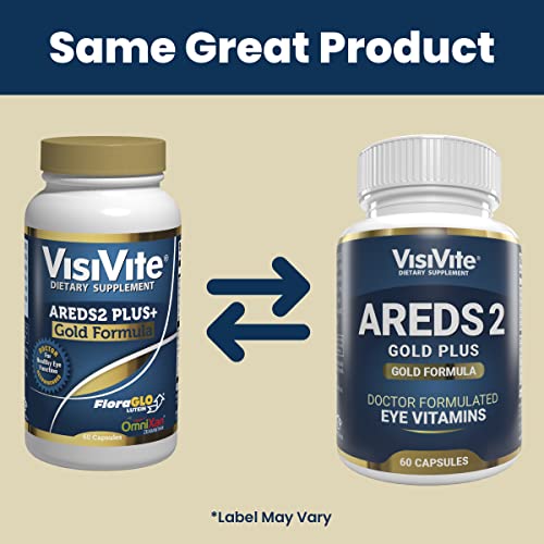 Doctor Formulated Areds 2 Plus Eye Vitamins With Zeaxanthin Plus Lutein - Bilberry And Grape Seed Extract - Premium Eye Health Formula - 60 Eye Supplement Capsules Of Visivite Gold Plus #TOP5