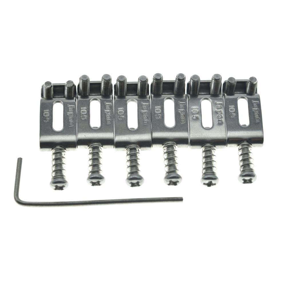 fender サドル Amazon.com: Dopro Stainless Steel Vintage Guitar Bridge