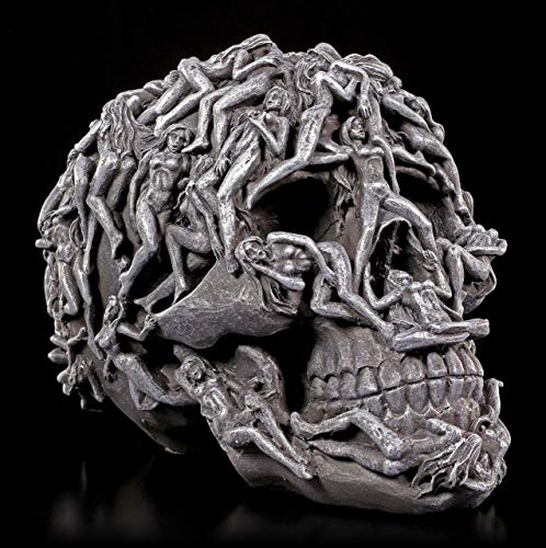Höllen Calavera con Gequälten Almas - Hell's Desire Cuerpo de Mujer Calavera Figura Gótica