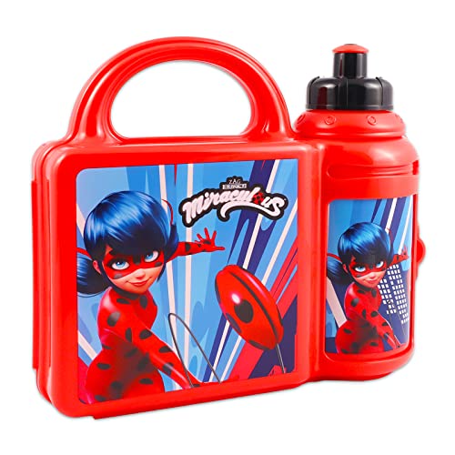 Miraculous Ladybug Backpack and Lunch Box Set - Bundle with 16" Miraculous Ladybug School Bag with Lunch Bag, Water Bottle, Stickers, More3