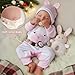 BABESIDE Lifelike Reborn Baby Dolls - 20-Inch Sweet Smile Real Life Realistic-Newborn Full Body Vinyl Sleeping Baby Girl with Toy Accessories Gift Set for Kids Age 3+