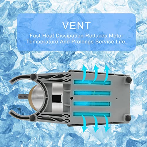 Snow Cone Machine 110V Dual Blades Electric Shaved Ice Machine1400R/Min 143Lbs/Hr For Home,Diy Dessert Shop,Ice Cream Shop Gift #TOP5