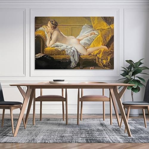 Reclining Girl Francois Boucher Painting Poster Wall Art Painting Canvas Living Room Prints Bedroom Decor 16x24inch(40x60cm) — view 4