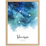 SpecialMe® Baby Poster Sternzeichen personalisiert | 