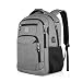 FANDARE Unisex Multiuso Antifurto Zaino con Porta USB Zaino per PC Portatile Impermeabile da Uomo Donna Borsa Universitaria Daypack per La Scuola,Viaggio,Business Poliestere Grigio