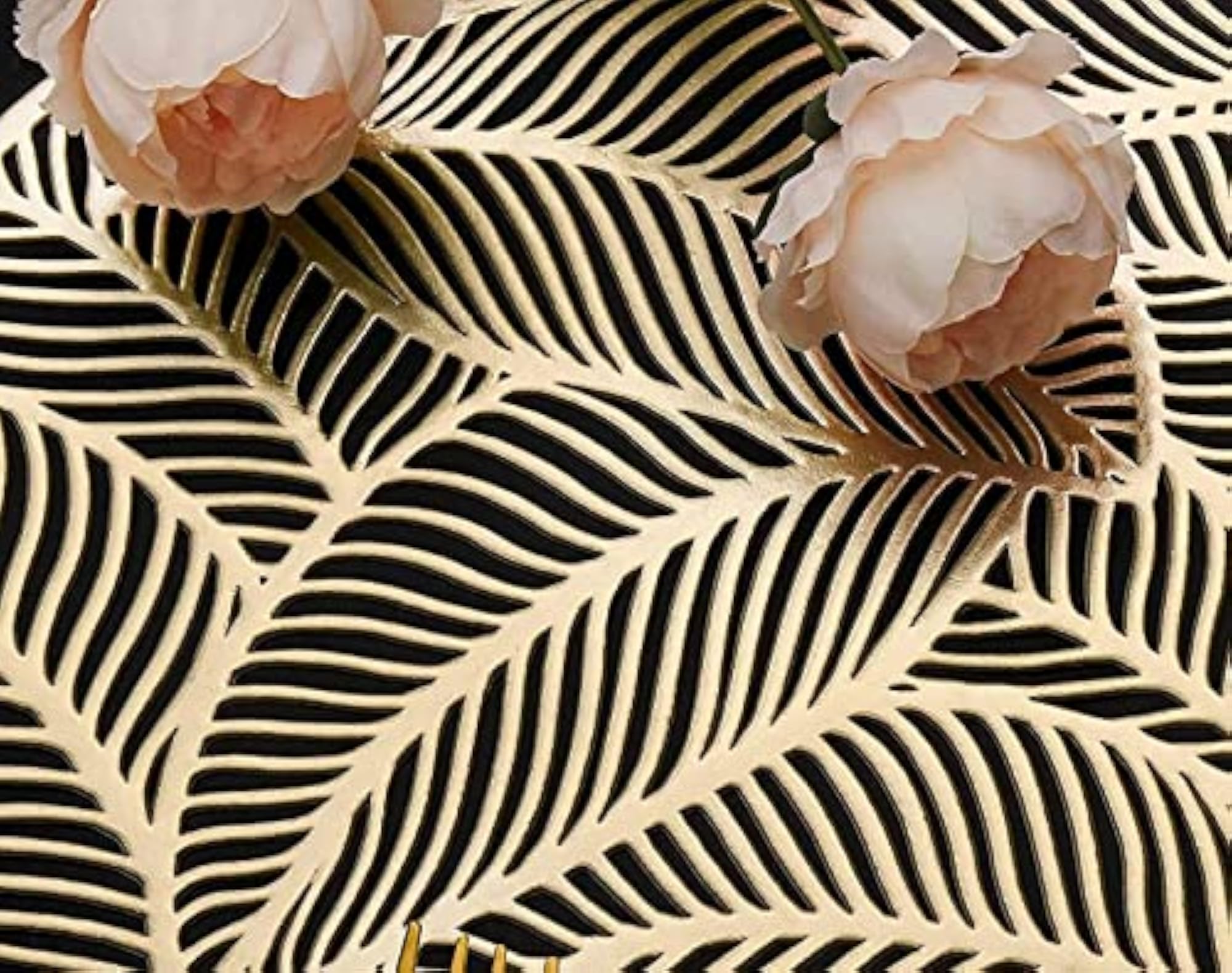 Golden PVC Placemats, Pack of 24