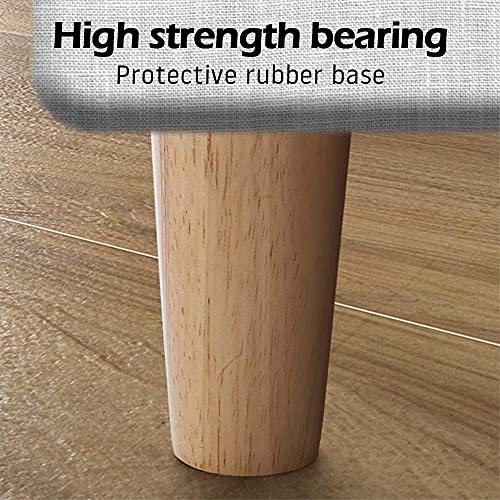 4Pcs Gambe per Mobili in Legno Massello Stile