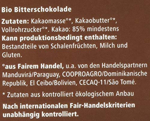 GEPA Bio Grand Noir Edelbitter, 85% Cacao,10er Pack – Bild 7