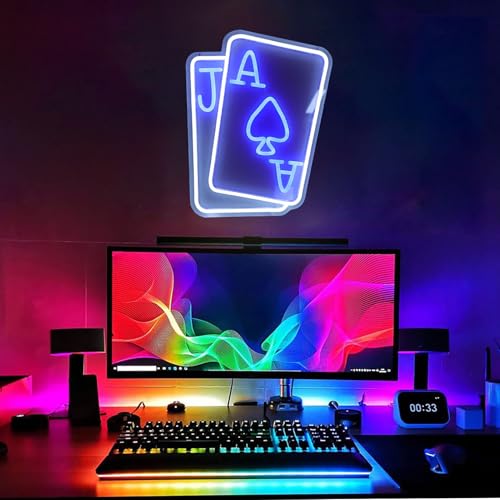 Néon LED à intensité variable Topiky 40x31cm pour décoration murale festive