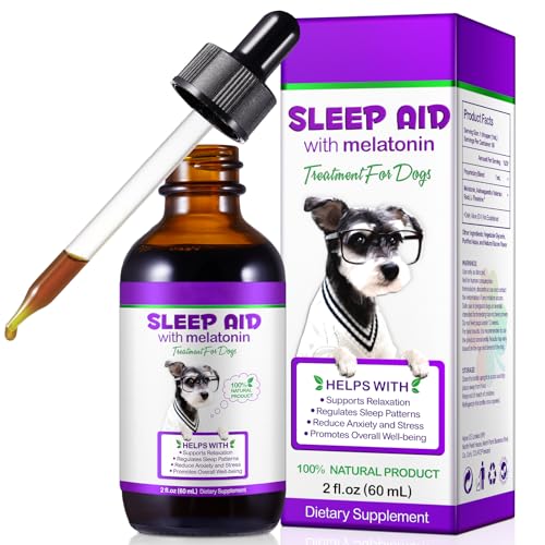 Melatonin for Dogs - Dog Melatonin - Sleep Aid for Dogs -Helps with Noise, Fireworks Promote Relaxation & Deep Sleep for Cat & Dog Melatonin for All Dogs