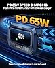YaberAuto 12-in-1 Jump Starter with Air Compressor 8000A 160PSI 65W Charging, Portable Car Battery Jump Starter (All Gas/12L Diesel) Jump Box Car Battery Jumper Starter Portable Jumper Cables, 160W DC #3