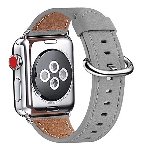 WFEAGL Compatible with Apple Watch Band 41mm 40mm 38mm 42mm(series 11 10) Women, Top Genuine Leather Band for iWatch SE 3 2 1 & Series 11 10 9 8 7 6 5 4 3 2 1