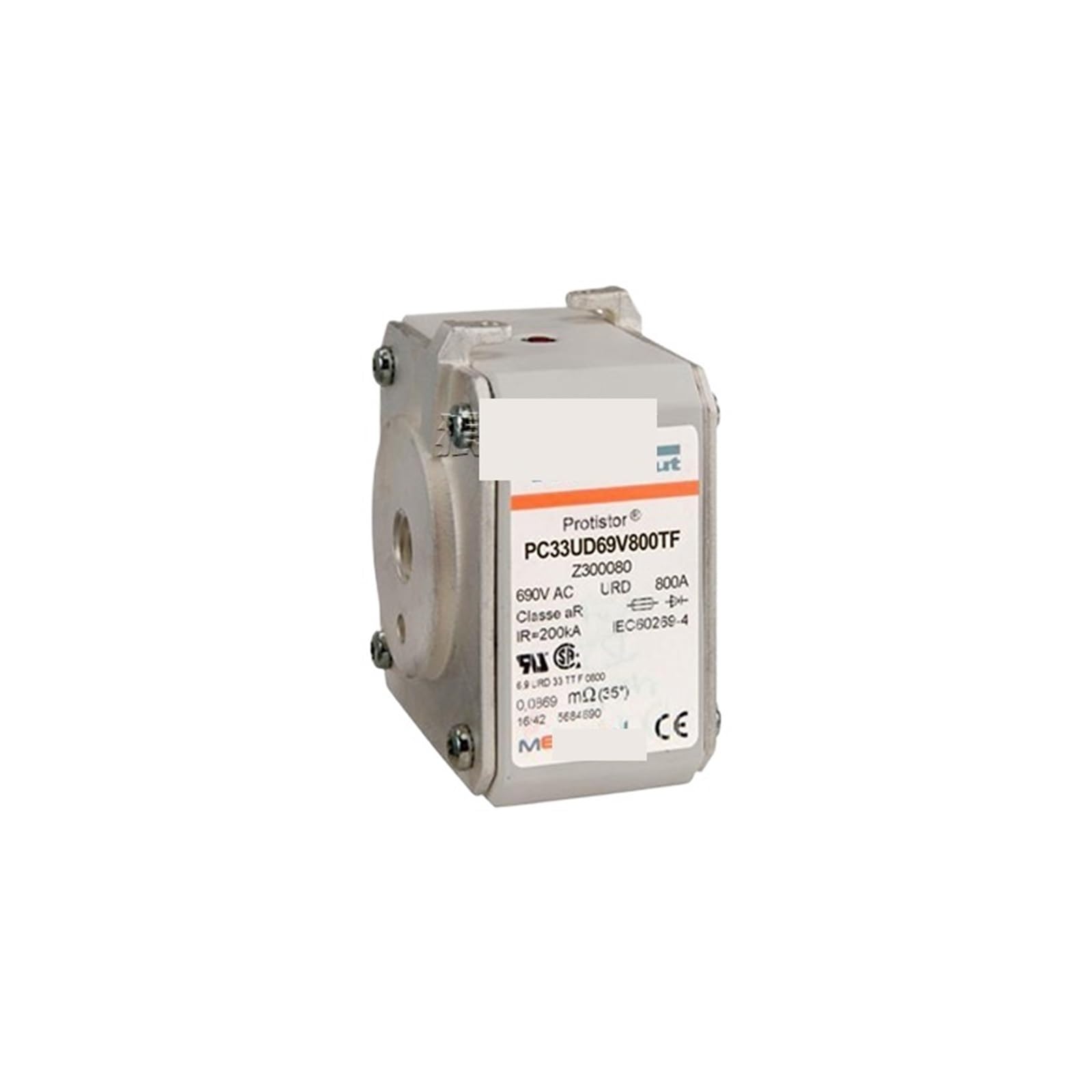 Fusible PC33UD69V800TF Mersen Protistor pour protection forte puissance