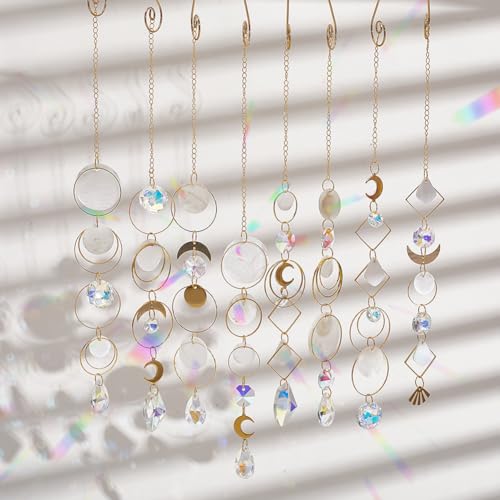 Kit Attrape-soleil DIY Lune et Coquille en Verre - 8 Ensembles Complets SUNNYCLUE