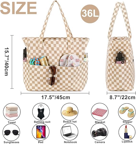 Waterproof Beach Tote Pool Bags for Women Ladies Extra Large Gym Tote Carry On Bag With Wet Compartment for Weekender Travel4