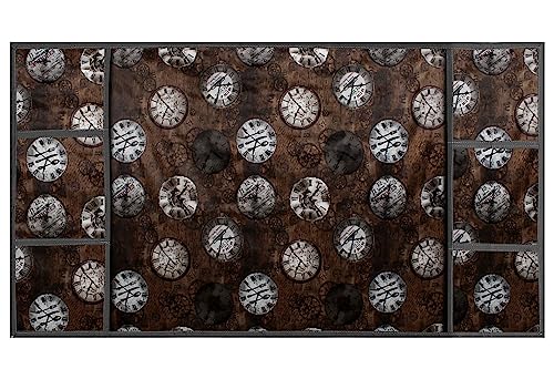 Image of Stylista Refridgerator top Cover Suitable for Samsung RT30C3442S9 /HL, 256 Liter Fridge, Dimension (WXD) 65x111 CM, Analog Pattern Coffee