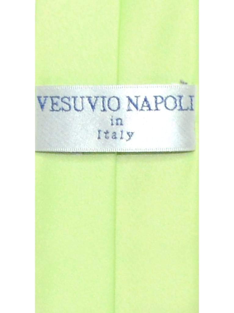 Vesuvio Napoli Boy's CLIP-ON NeckTie Solid LIME GREEN Color Youth Neck Tie