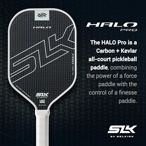 image for Selkirk Sport SLK Halo Pro Pickleball Paddle | Raw Carbon Fiber Pickle