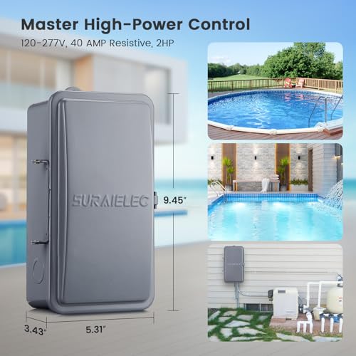 Suraielec TD03M Pool Timer, 7-Day 24-Hour Digital Pool Pump Timer thumb #6