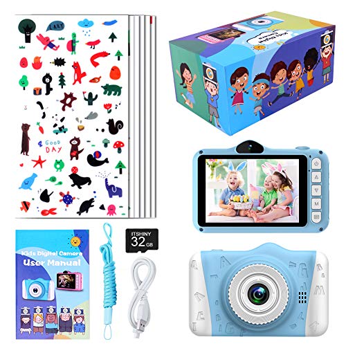Kinderkamera - Digitalkamera Kinder mit 3,5-Zoll-Großbildschirm 1080P HD 12MP Eingebaute 32GB SD-Karte USB… – Bild 8