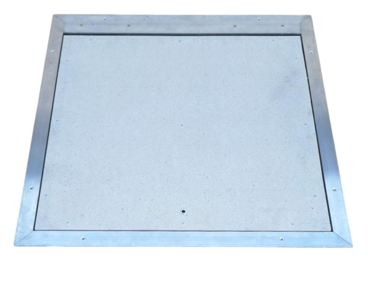 Coperchio Botola Alluminio 1000 mm x 1000 mm Thermo Max 4 Guarnizione a quattro lati Porta Pavimento Chiusino Sigillo Portello ispezione Botola ispezione
