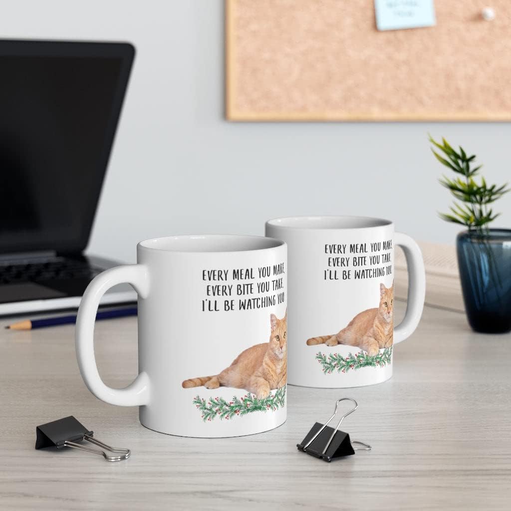 Lovesout Funny Tabby Cat Orange Gifts For Women Mother's Day 2026 Every Meal You Make Every Bite You Take Coffee Mug Ceramic Cup White 11oz - Image 4