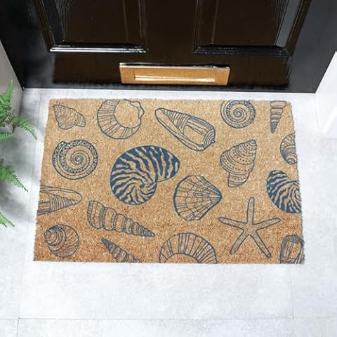 Artsy Mats - Shells Coir Doormat - Made from Tufted Coconut Fibre Cover