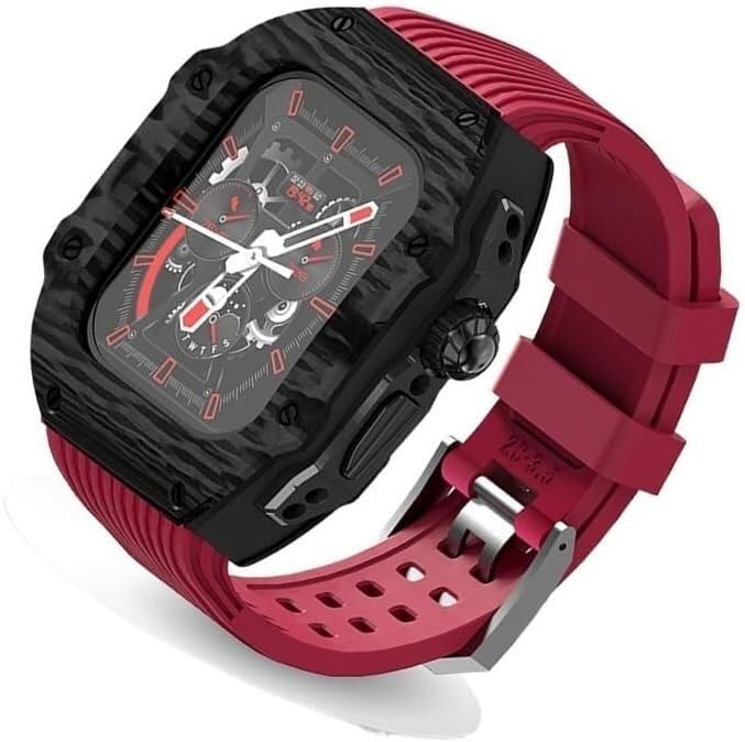 Kit de modification luxe en carbone et fluor pour Apple Watch Ultra 49mm