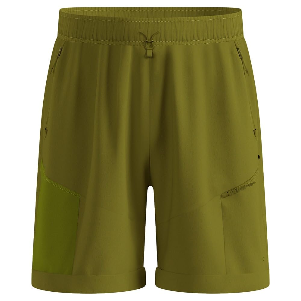 Odlo Herren Essential Cargo Baggies Shorts, Guacamole, M