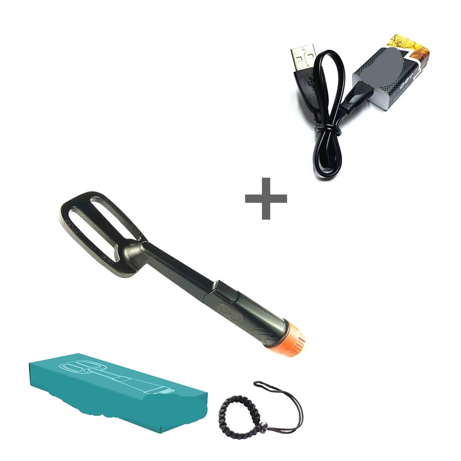 Détecteur de Métaux, Détecteur de métaux étanche, pointeur d'impulsion plongée avec Bobine trésor, détecteur d'or(Zwart)