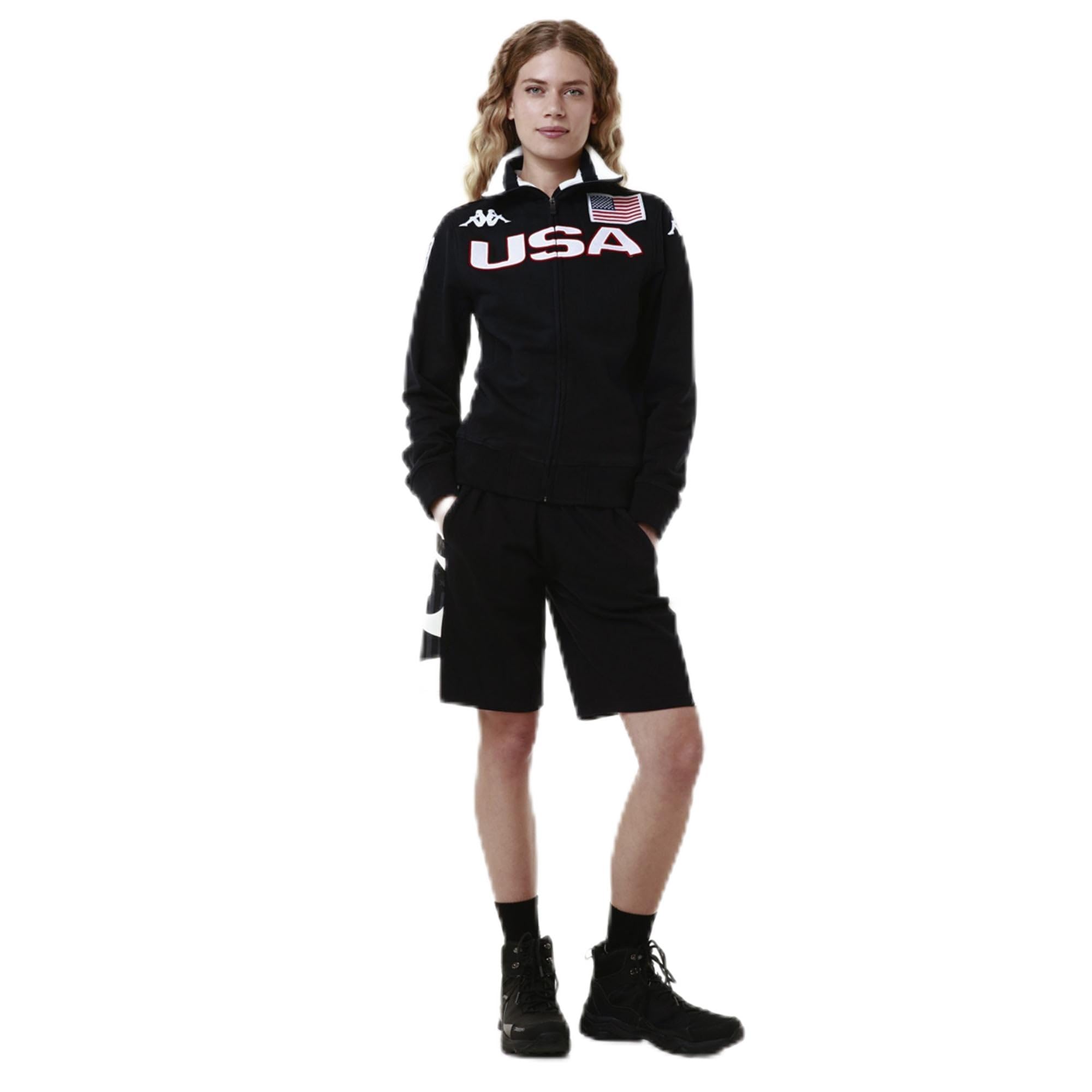 Kappa - Felpa, Uomo, Cotone, Sci, Modello: Eroi Jkt USA Us