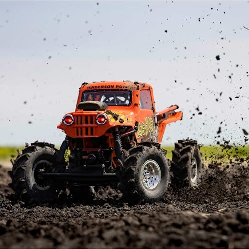 Image of Losi RC Crawler LMT 4 Wheel Drive Solid Axle Mega Truck Brushless RTR Batteries and Charger Not Included Bog Hog LOS04024T2