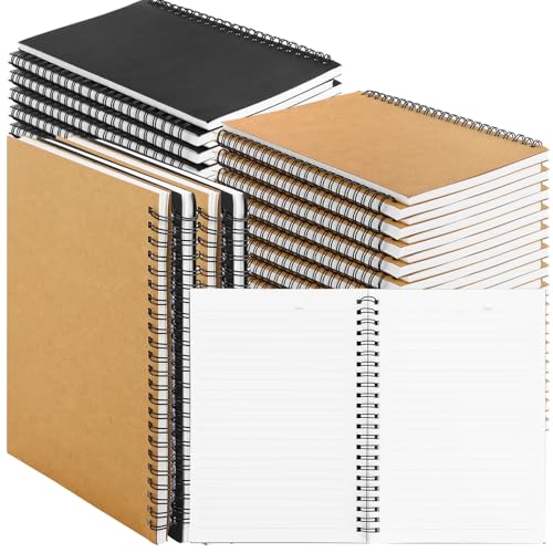 Carnets A5 à spirale (lot de 24) pour éviter les pages arrachées et optimiser vos notes