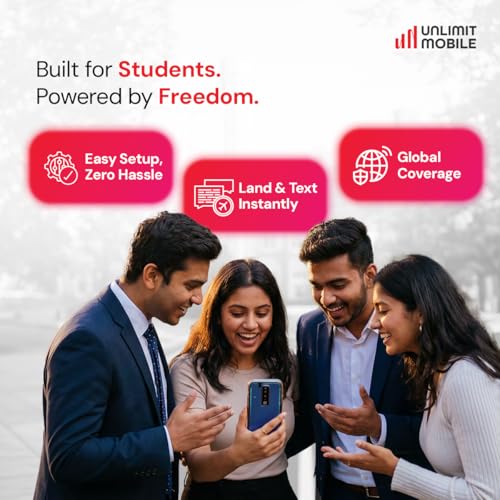 Image of Unlimit Mobile Canada Local SIM | Canada Student SIM Card | 1 Month 75GB High-Speed Data per Month | Unlimited Voice & Text | Prepaid SIM Card for Canada