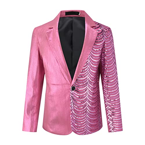 Image of Boys Jacquard Suits Slim Fit Tuxedo Suit Notch Lapel 2 Pieces Suit Set Jacket Pants for Party Formal Wear