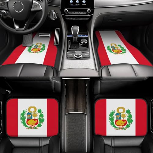 Tapis de voiture drapeau Pérou pour rénover et protéger la moquette - 6