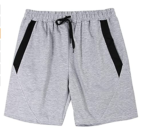 CLOUSPO Bermuda Homme été Short Sport pour Homme avec Poches Zippées(Gris,L) Cover