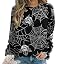 Halloween Spider Web Rose Black