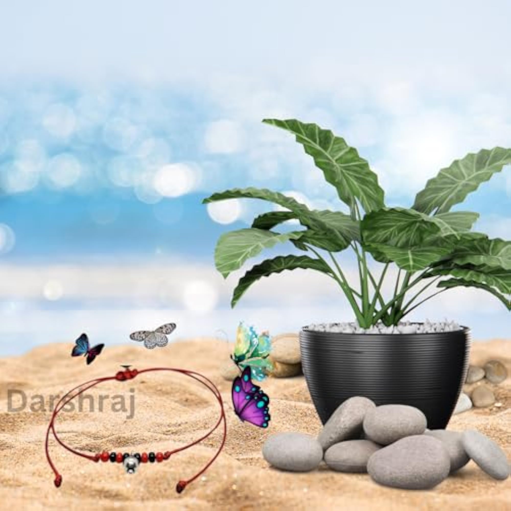 925 Silver Handmade Thread Anklet & Bracelet Set