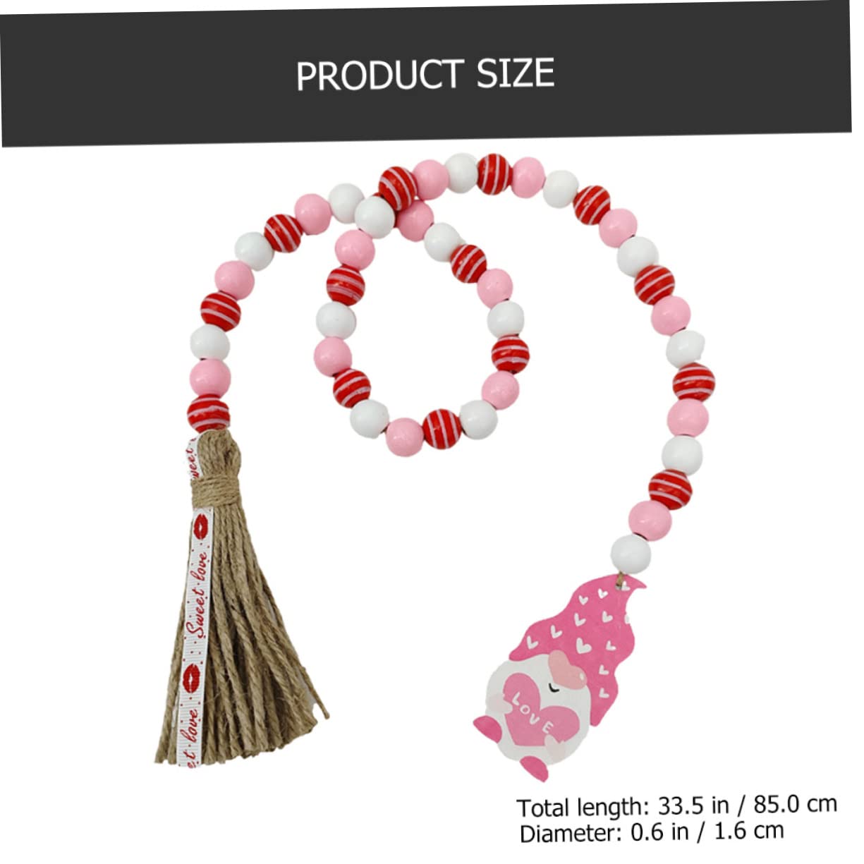 IMIKEYA 5stücke Tassel Bead String Mit Holzperlen Für Valentinstag Romantische Dekoration Für Zuhause Garten Und Rustikaler Für Vielseitig Einsetzbar