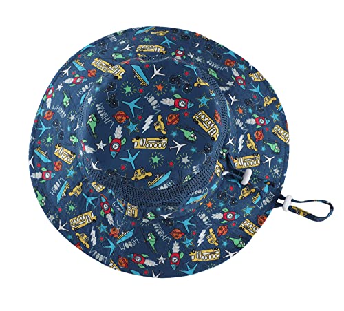 Image of Home Prefer UPF50+ Wide Brim Sun Hat Boys Girls Sun Protection Hat Zoo Beach Swim Safari Bucket Hat for Baby Toddler Kid