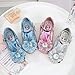 Imagen de YOSICIL Disfraz Princesa Zapatos Frozenn Elsa Zapatos de Lentejuelas Antideslizante Niñas Zapatos de Tacón Zapatillas de Baile para Vestir Fiesta Cumpleaños Boda Infantil 3-14 Años