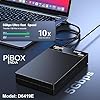 Home – LootGuru Hard Drive Enclosure Type C, PiBOX India USB 3.1 External Hard Drive Docking Station for 3.5/2.5 Inch SATA Hard Drives/SSD with 16 TB+, Tool-Free HDD Enclosure 12V/2A Power Supply UASP Acceleration #3
