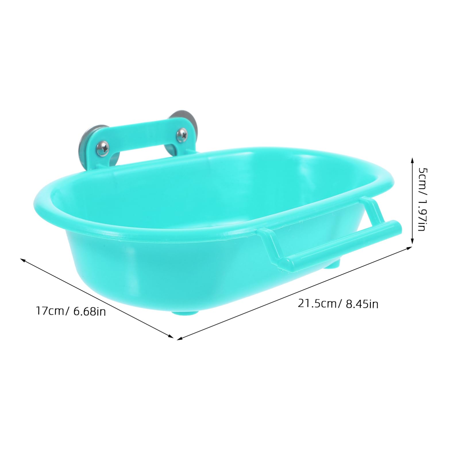 Kisangel Box Bird Bath Wild Bird Feeder Pet Bath Tub for Bird Parrot Bird Playground Bird Cage Accessories Parrot Feeders for Cage Cockatiel Parrot Treats Hammock Parrot Bath Green Pp