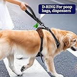 JIYIN 29cm Kurzführer Hund, Hundeleine Kurz Leinen Trainingsleine Reflektierende Nylon Hundeleine für Große und Mittlere Hund
