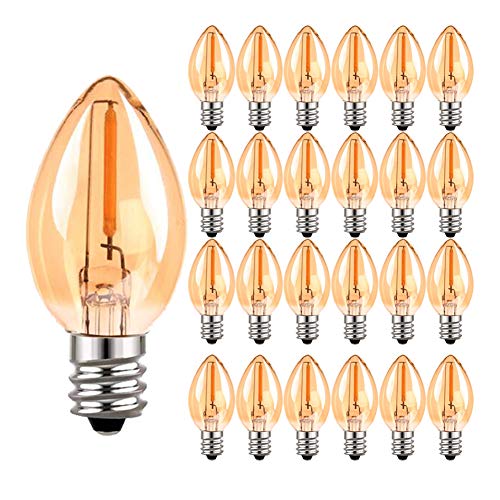 Lampadina a candelabro a filamento C7 LED